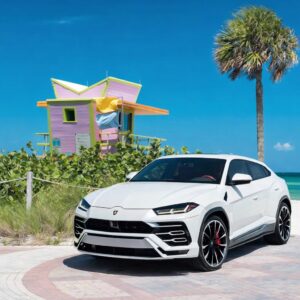 White Lamborghini Urus